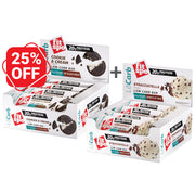 Бъндъл Протеинови барове LoCarb Straciatella and Cookies&Cream