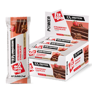 Протеинов бар Power 17g протеин, Ягода и шоколад, 12x55g