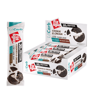 Протеинов бар Lo Carb 20g протеин, Бисквити с крем, 12x60g