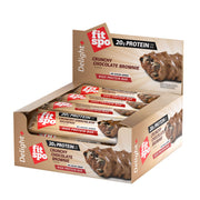 Протеинов бар Delight, Крънчи шоко брауни, 12x60g
