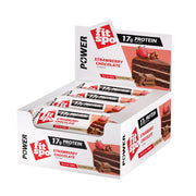 Протеинов бар Power 17g протеин, Ягода и шоколад, 12x55g