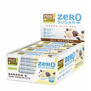 ZERO SUGAR Оризов бар с тъмен шоколад и банан, 20x18g