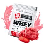 Суроватъчен протеин на прах FitSpo Strawberry Ice-Cream, 12x30g