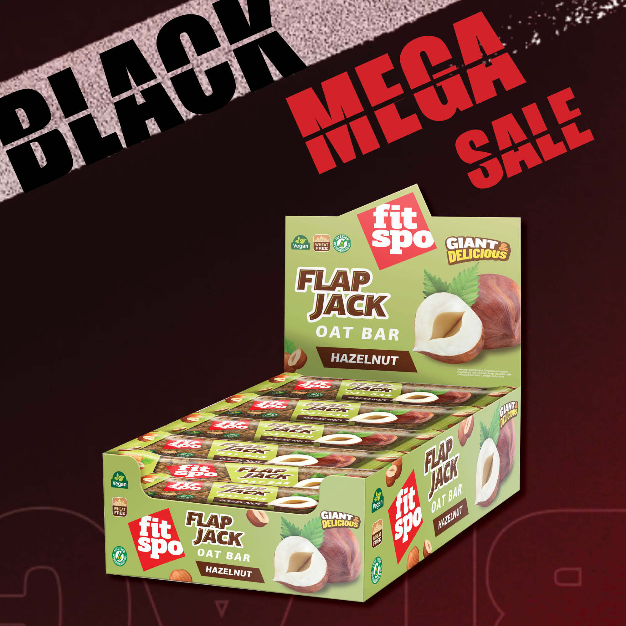 Black Mega Sale Promo Flapjack Hazelnut