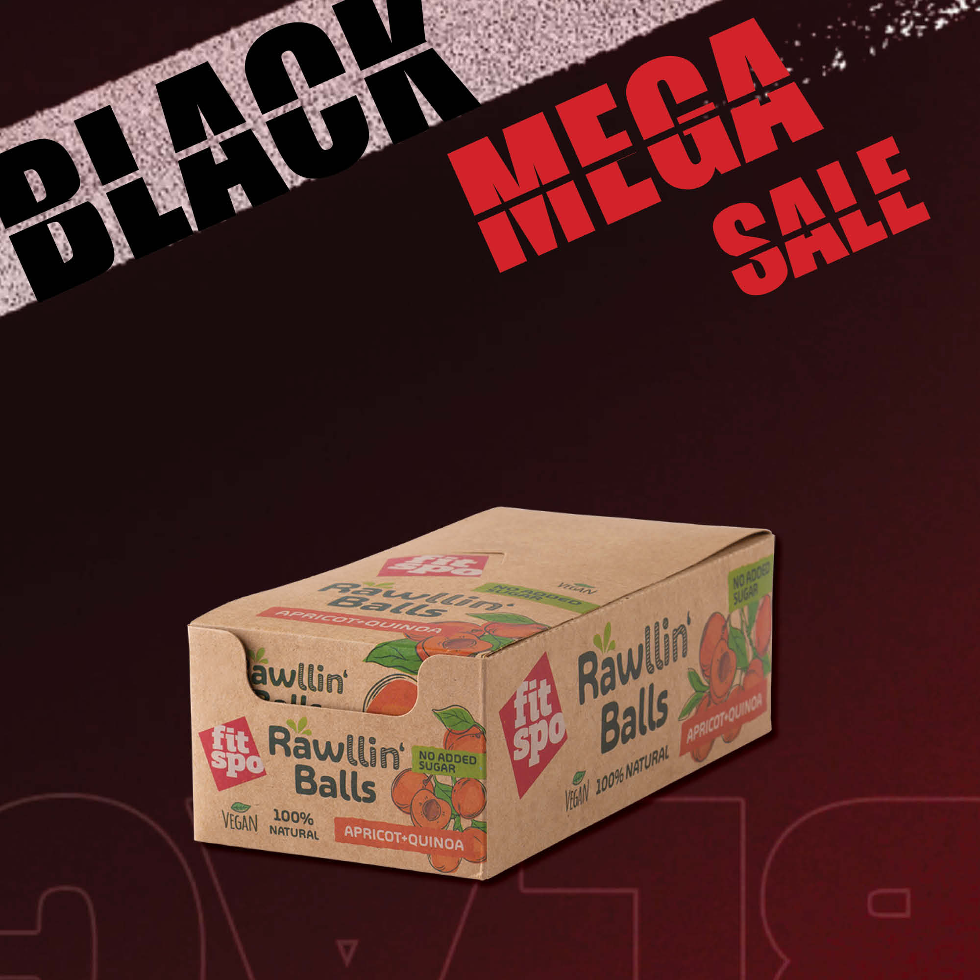 Black Mega Sale Promo Rawllin' Balls Apricot and Quinoa