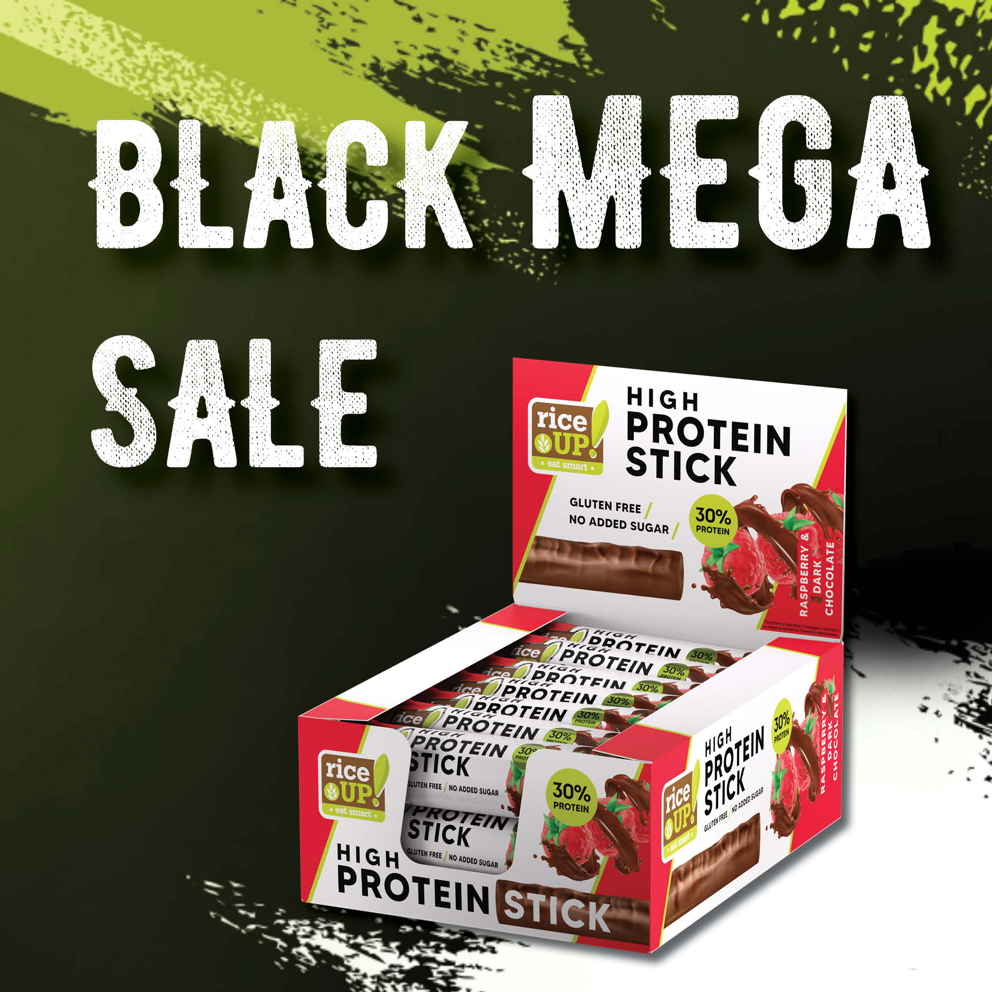 Black Mega Sale Promo RiceUp Protein Stick Raspberry