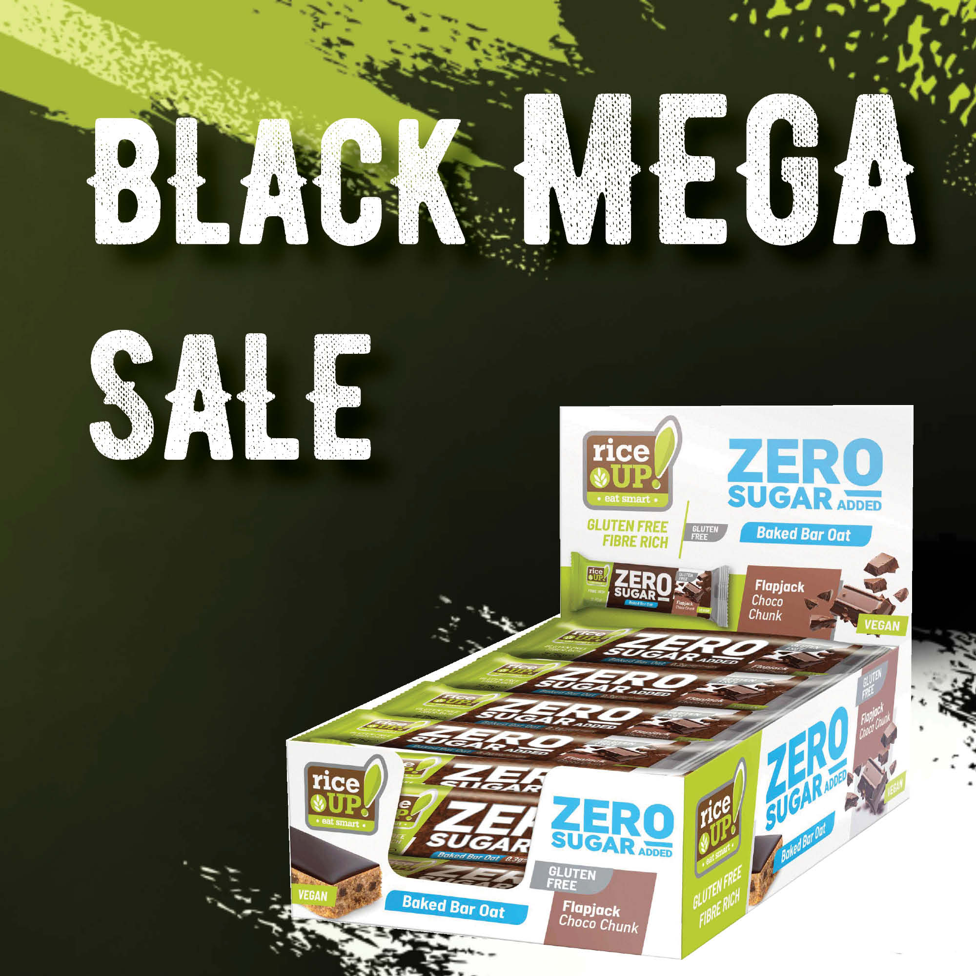 Black Mega Sale Promo RiceUp ZERO SUGAR Flapjack Choco Chunk