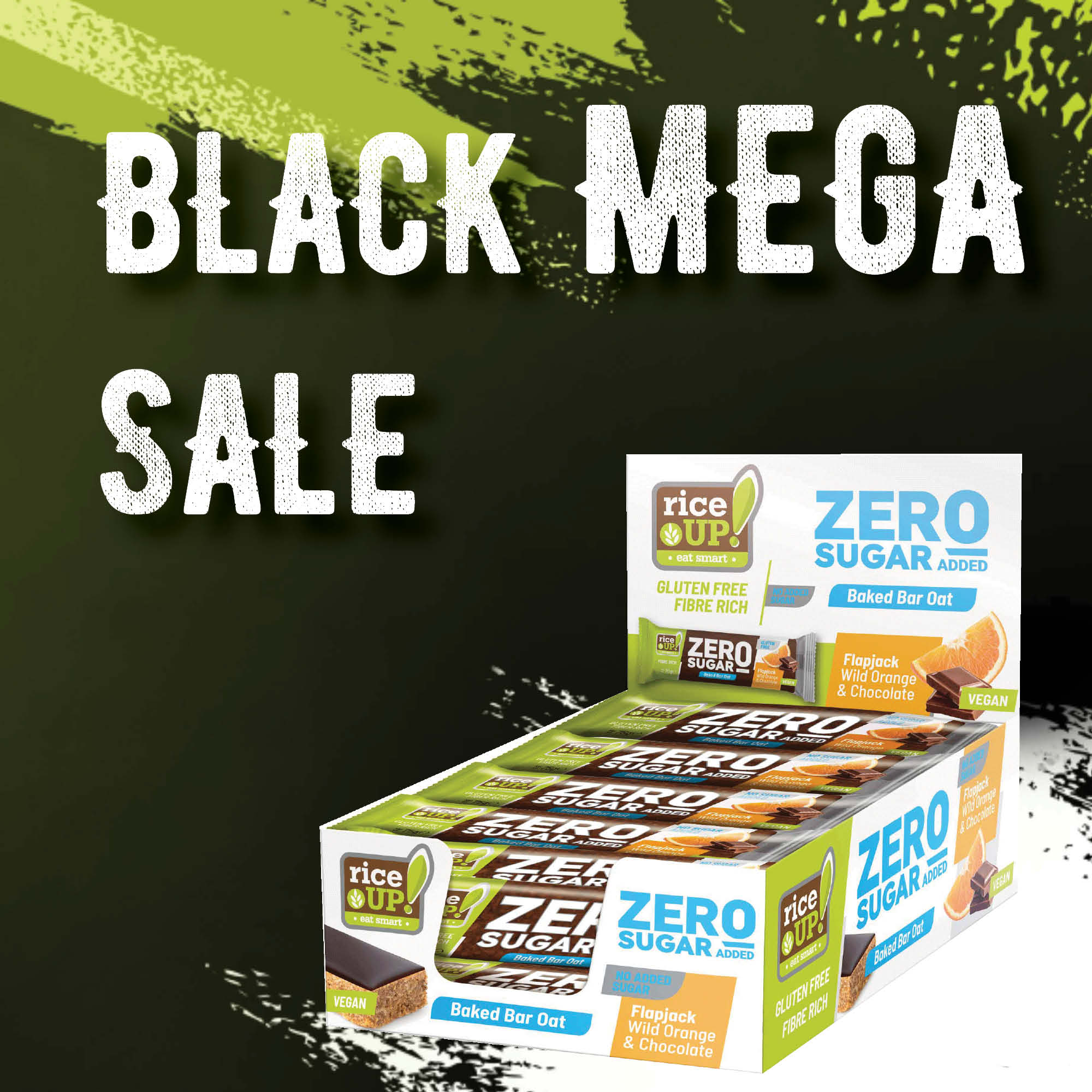 Black Mega Sale Promo RiceUp ZERO SUGAR Flapjack Wild Orange and Chocolate